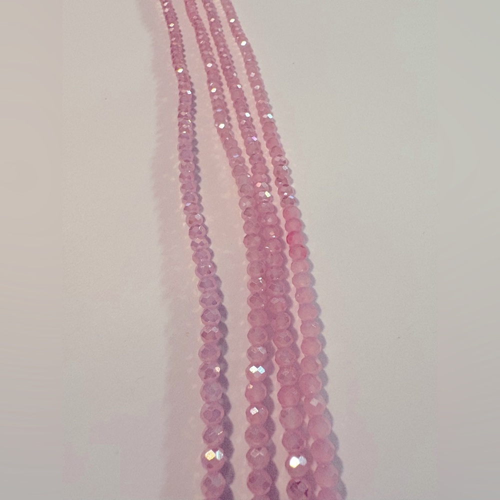 NWT “PRETTA IN PINK” Mini Crystalline Waistbeads DIY Tie on Up to 50 in Length - Picture 5 of 9